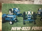 Vintage Ford Tractor Post Card New Size Fords 5 Tractors Commander 6000