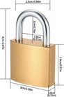 4 Pack Small Brass Padlocks With Keys Same Key Locks For Lockers Toolbox  More F