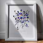 2025 Los Angeles Dodgers World Series Champions 8x10 Print Baseball Poster