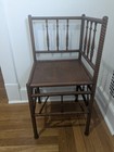 Antique 19th Century Spindle Corner Wooden Chair  Beautiful Estate Sale Piece Bo