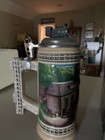 Anheuser-busch Early Transportation Series Train Ceramic Beer Stein With Lid