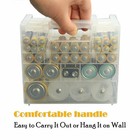 Plastic Battery Box Storage Case Holder Organizer For Aa Aaa C D 9v Batteries