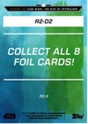 2019 Topps Star Wars Journey To The Rise Of Skywalker Foil  fc3 R2-d2