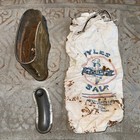 Antique Justrite Brand Carbide Tin Slide Top Coal Miner s Mining Pocket Can Box