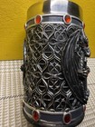 Silver Obsidian Green Dragon Sword Tankard Stainless Steel Resin 3d