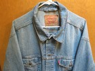 Vintage Levi s Denim Type Iii Trucker Jacket Men s Xxl 70507 W  Stencil Art