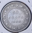 1900 Canada Newfoundland 50-cent Silver Coin Queen Victoria