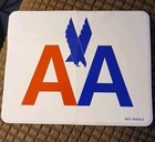 Vintage  american Airlines  Vinyl Bumper Sticker     4 75  X 3 75    nos
