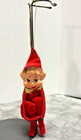 Vintage 7    Delta Christmas Pixie Elf Knee Hugger Doll Red Figurine Japan