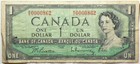 1954 Low Serial Canada  1 Dollar M z0000862  12239