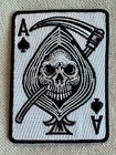 Ace Of Spades Grim Reaper Iron-on Patch Embroidered Poker Emblem Death Card New