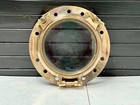 Ship Salvaged Original Round Brass Porthole Window - Heavy Design With 2 Keys