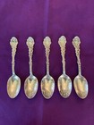 Set Of 5 Gorham Versailles Sterling Silver Tea Spoons 1888 5 1 2 Cherub Angel M