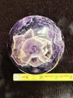 4    Inch Chevron Amethyst Sphere