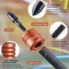 Feekoon 2 Pack Crossbow Bolt Decocking Head  Point Orange 