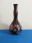Antique Vintage Barbers Bottle Amethyst Hand Blown Glass Bottle