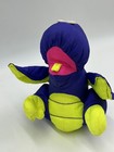 Vtg Puffalump Dinosaur Purple 1992 Fisher Price Plush Pterodactyl Squeaks 8   