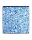 The Men s Store L103415 Paisley Silk Pocket Square Blue One Size
