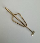 Tiffany   Co Golf Club Money Clip Tie Bar 14k 585 Yellow Gold