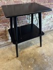 Crosley Manchester Record Player Stand  Media Console With Vinyl Storage St66-bk