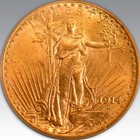     1914-s  20 Saint-gaudens Double Eagle Gold Coin     Pcgs Ms64   Pre-1933 Gold     