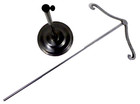 Antique Costumer  Deco Style Childs Countertop Or Floor Stand Black Cast Iron