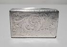 Stunning Antique Hanau Solid Silver  800 935  Heavy Tobacco Box