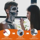 1x 3-color Face Paint With Brushes 3 Colors Face Body Paint Kit For Stage Party