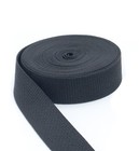 1 Inch Polypropylene Webbing Light Weight Black 1  Strap 