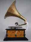 Antique Hmv Gramophone Fully Functional Working Phonograph  Win-up Record Player
