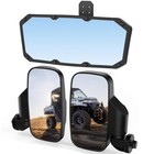 Utv Side Mirrors   Center Mirror For 2017-2025 Polaris Ranger 500 570  900  1000