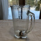 Vtg Waring Blender Glass Ribbed 4-leaf Clover Jar Pitcher  40oz   5 Cups Blade