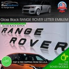 Range Rover Letters Emblem Fit Rover Gloss Black Hood Sport Rear Badge Tailgate