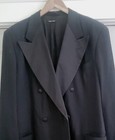 Rare 90 s Giorgio Armani Milano Borgonuovo Double-breasted Tuxedo Jacket 42l