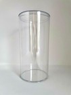 Round Clear Plastic Display Case box  New    4  Dia X 8  Tall