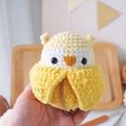 Banana Owl Crochet  Handmade Crochet Amigurumi Toy Gift  Animal Amigurumi Toy
