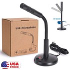 Desktop Mini Condenser Microphone Usb Computer Mic Recording For Laptop Pc