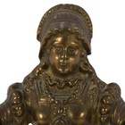 Figural Brass Lady Architectural Accent