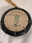 Golf Scorer  Bag Tag With Bag Clip Gold Tone Keep Track Of Your Golf Score