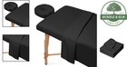 Massage Table Sheet Set  100  Microfiber Fitted  Flat  And Cradle Cover