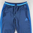 Adidas Condivo 16 Training Pants Mens Medium Blue Striped Tiro Ab3131 Soccer