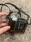 Zeiss Ikon Contessa Vintage 35mm Film Camera Black W  Leather Case   Strap