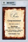 Star Wars -christopher Lee- Beckett Bas Signed autograph auto 5x7 Movie Card