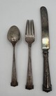 Antique Reed   Barton Sterling Silver Fork Spoon Knife Set Pat 1915 R b 3 Pc