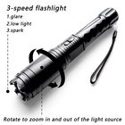 Stun Gun With Led Flashlight  Rechargeable  For Self-defense