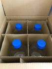 New  4 pk  Kimax Glass 2000ml Graduated Lab Media Storage Bottle Gl-45 Cap 14395
