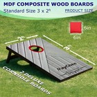 Cornhole Game Boards Set 3x2ft Bean Bag Toss Game Backyard Mdf Portable Outdoor