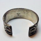 B Signed Native American Sterling Silver Etched Bracelet 6 In-1 84