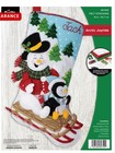 Bucilla Felt Christmas Stocking  arctic Joyride  Finished  Free Personalization 