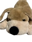 Fao Schwarz Brown And Cream Puppy Dog Plush 20  Toy Stuffed Animal Vintage Euc